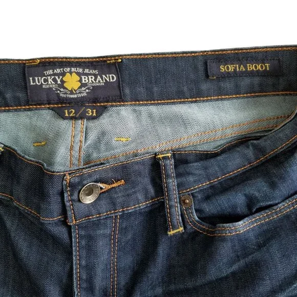 Lucky Brand Sofia Boot Cut Jeans Size 12/31 - Picture 5 of 12